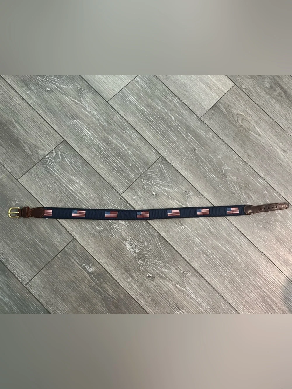 Preston American Flag Belt Boys Size 28 Preppy Made in the USA